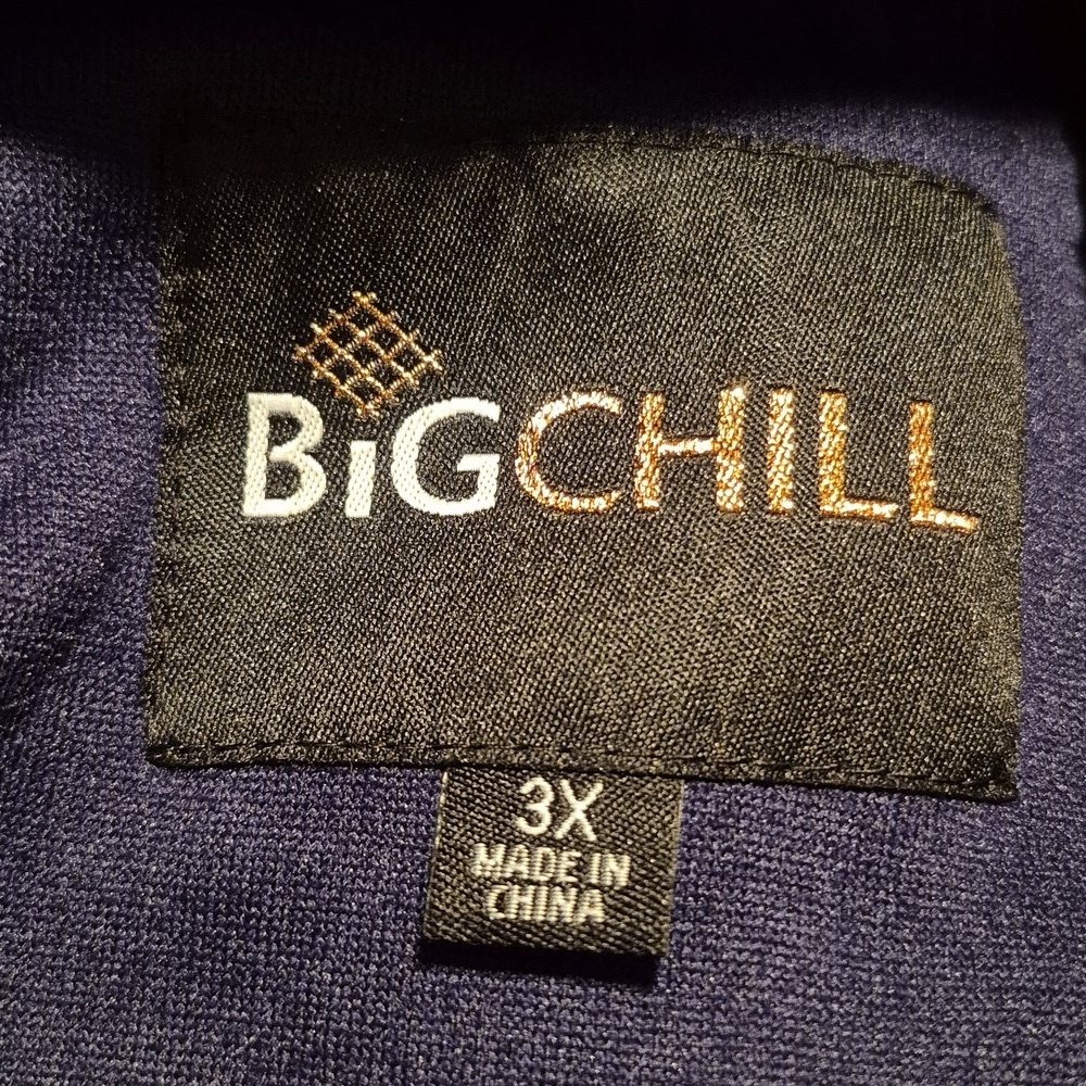 Big Chill women's size 3X navy zip up duffle  jacket with sherpa lined hood NEW - Picture 6 of 8
